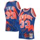 Men's New York Knicks Patrick Ewing Mitchell & Ness Blue Hardwood Classics 1991/92 Hyper Hoops Swingman Jersey