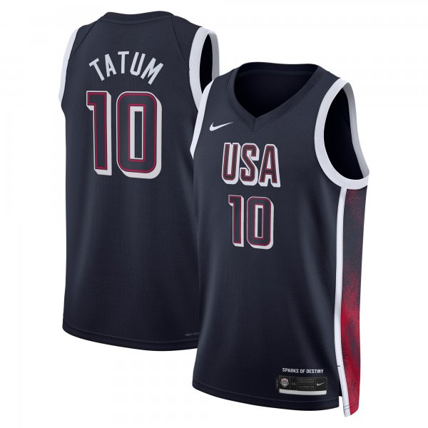 Unisex Men's USA Basketball #10 Jayson Tatum Nike Navy 2024 Swingman Player Jersey