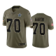 Men's Dallas Cowboys #70 Zack Martin Olive 2022 Salute To Service Limited NFL Jersey