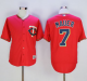 Minnesota Twins #7 Joe Mauer Red New Cool Base Stitched MLB Jersey