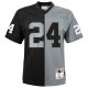 Youth Las Vegas Raiders Charles Woodson Mitchell & Ness Black/Silver Split Legacy Jersey