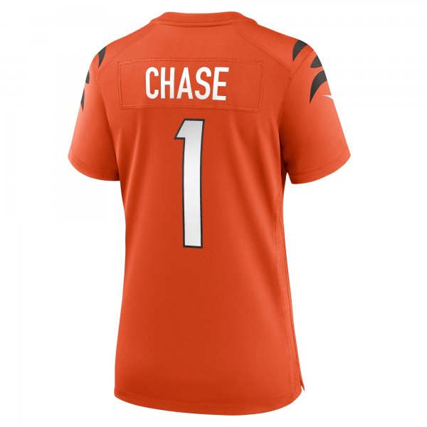 Women's Cincinnati Bengals Ja'Marr Chase Nike Orange Game Jersey