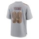 Men's Washington Commanders Chase Young Nike Gray Atmosphere Fashion Game Jersey