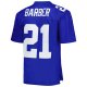 Men's New York Giants Tiki Barber Mitchell & Ness Royal Legacy Replica Jersey