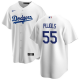 Men's Nike Los Angeles Dodgers #55 Albert Pujols White MLB Cool Base Jersey