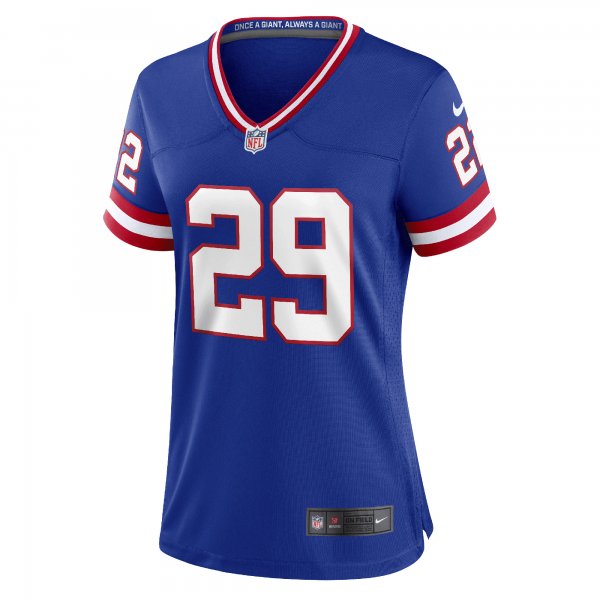 Women's New York Giants Xavier McKinney Nike Royal Classic Player Game Jersey