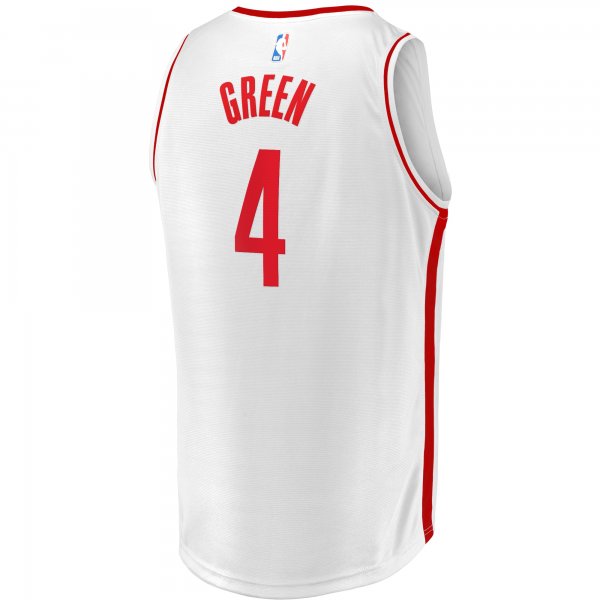 Youth Houston Rockets Jalen Green Fanatics White Fast Break Replica Player Jersey - Association Edition