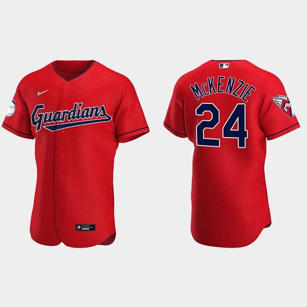 Triston McKenzie Cleveland Guardians Alternate Men's Jersey - Red