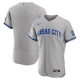 Men's Kansas City Royals Blank Grey Flex Base Stitched Jersey