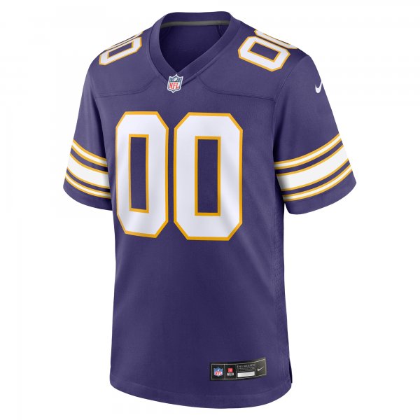 Men's Minnesota Vikings Nike Purple Classic Custom Game Jersey