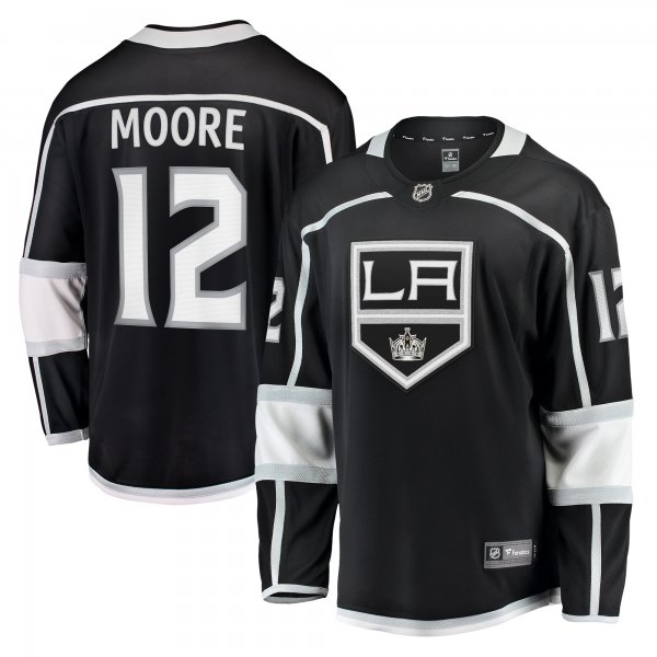 Men's Los Angeles Kings Trevor Moore Fanatics Black Home Breakaway Player Jersey