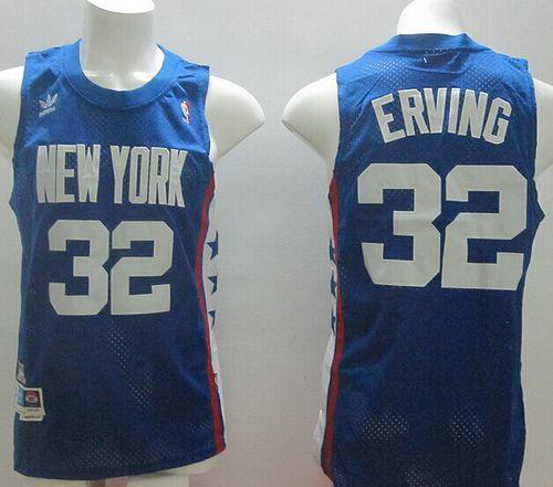 Men's Brooklyn Nets #32 Julius Erving Blue ABA Retro Swingman Throwback Stitched NBA Jersey