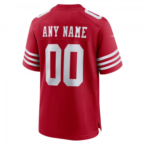 Men's San Francisco 49ers Nike Scarlet Custom Jersey