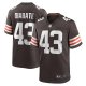 Men's Cleveland Browns Mohamoud Diabate Nike  Brown Team Game Jersey