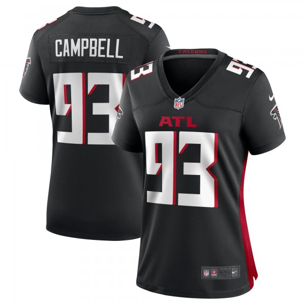 #93 Calais Campbell Atlanta Falcons Nike Women's Limited Player Red Jersey