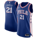 Men's Nike Philadelphia 76ers #21 Joel Embiid Blue Icon Edition NBA Jersey