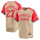 Men's Toronto Blue Jays #27 Vladimir Guerrero Jr. Nike Cream 2024 MLB All-Star Game Jersey