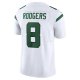 Men's New York Jets Aaron Rodgers Nike Spotlight White Vapor F.U.S.E. Limited Jersey