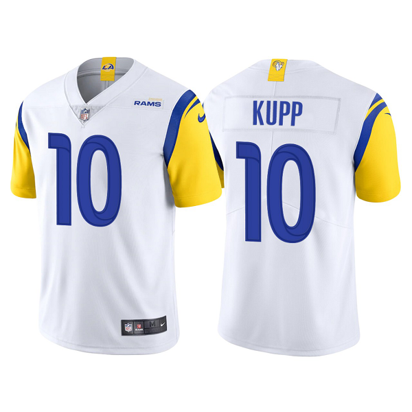 Men's Los Angeles Rams #10 Cooper Kupp White 2021 Vapor Limited Modern Throwback NFL Jersey