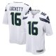 Men's Seattle Seahawks Tyler Lockett Nike White Game Jersey