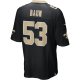 Men's New Orleans Saints Zack Baun Nike Black Game Player Jersey