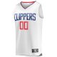 Youth LA Clippers Fanatics White Fast Break Custom Replica Jersey - Association Edition