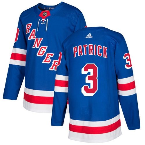 Adidas New York Rangers #3 James Patrick Royal Blue Home Stitched NHL Jersey