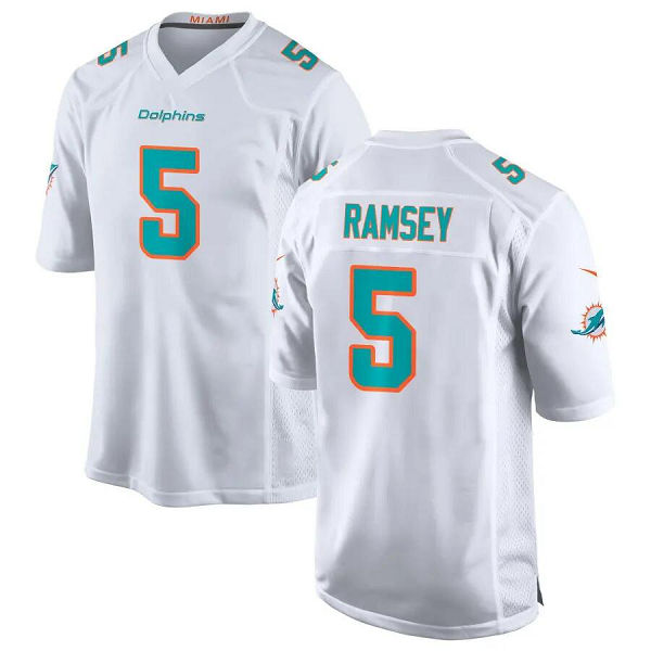 Youth Miami Dolphins #5 Jalen Ramsey Limited white Jersey