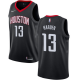 Men's Nike Houston Rockets #13 James Harden 2017-18 New Season Black NBA Jersey