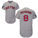 Boston Red Sox #8 Carl Yastrzemski Grey Flexbase Collection 2018 World Series Stitched MLB Jersey