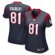 Women's Houston Texans Eric Saubert Nike  Navy  Game Jersey