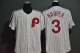 Men's Philadelphia Phillies #3 Bryce Harper White Pinstripe Cool Base Cooperstown Collection Nike Jersey