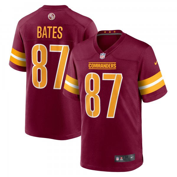 Men's Washington Commanders John Bates Nike  Burgundy  Game Jersey