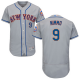 New York Mets #9 Brandon Nimmo Grey Flexbase Collection Stitched MLB Jersey