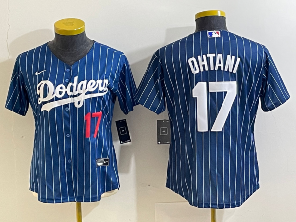 Women's Los Angeles Dodgers #17 Nike Blue Shohei Ohtani Jersey