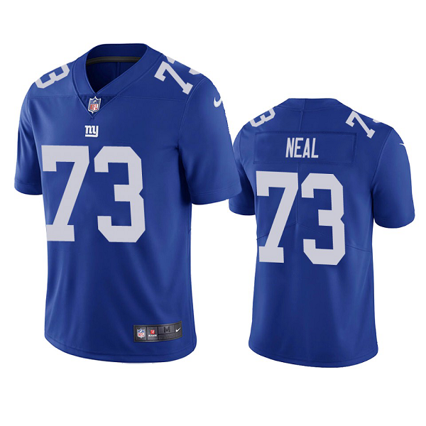 Men's New York Giants Evan Neal Blue 2022 NFL New Draft Vapor Limited Jersey