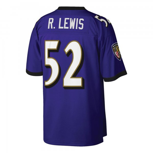 Men's Baltimore Ravens Ray Lewis Mitchell & Ness Purple Big & Tall 2000 Retired Player Replica Jersey