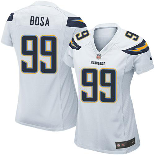 Nike Los Angeles Chargers #99 Joey Bosa White Women's Stitched NFL Elite Jersey