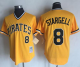 Mitchell And Ness Pittsburgh Pirates #8 Willie Stargell Stitched Yellow Throwback MLB Jersey