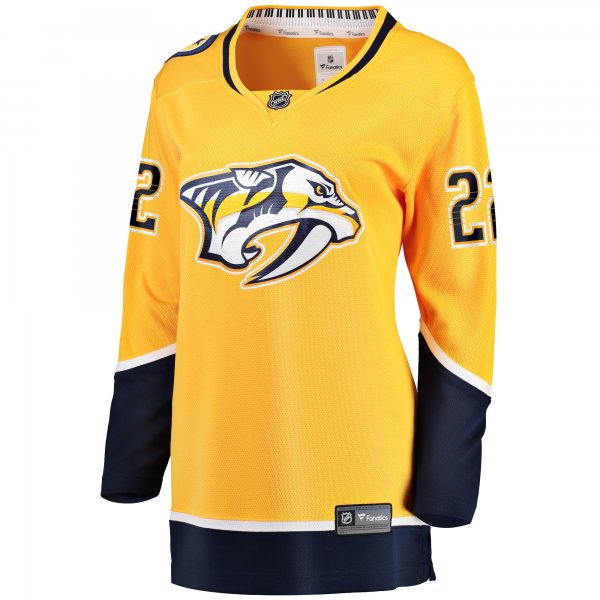 Women's Nashville Predators Tyson Barrie Fanatics Gold Home Breakaway Jersey