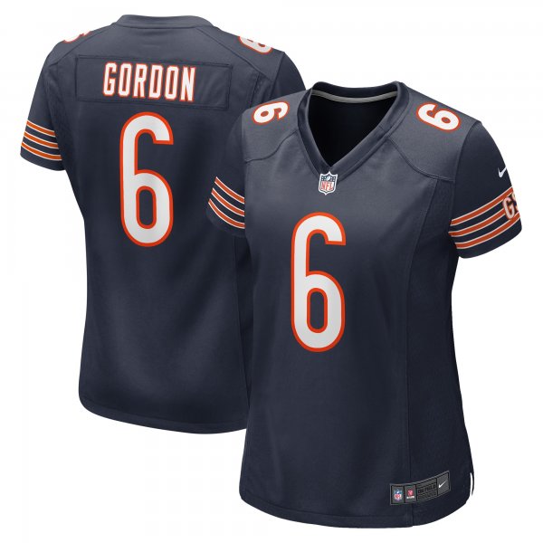 Women's Chicago Bears Kyler Gordon Nike Navy Game Player Jersey