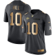 Nike Kansas City Chiefs #10 Tyreek Hill Black Youth Stitched NFL Limited Gold Salute to Service Jersey