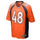 Men's Denver Broncos Mitchell Fraboni Nike  Orange Team Game Jersey