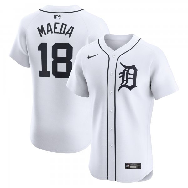 Men's Detroit Tigers Kenta Maeda Nike White Home Elite Player Jersey