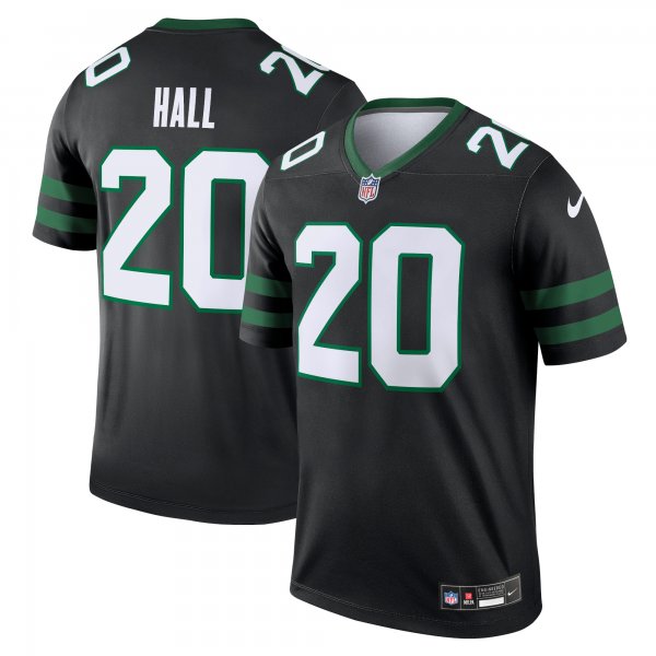 Men's New York Jets Breece Hall Nike Legacy Black Alternate Legend Jersey