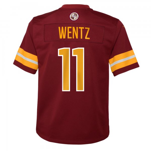 Youth Washington Commanders Carson Wentz Nike Burgundy Game Jersey