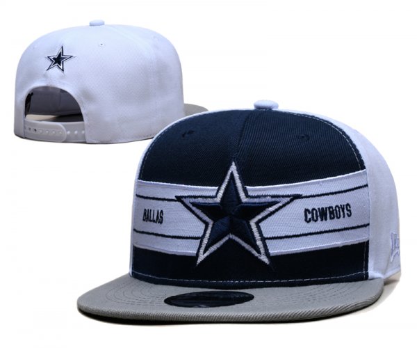 Dallas Cowboys's white and blue cap