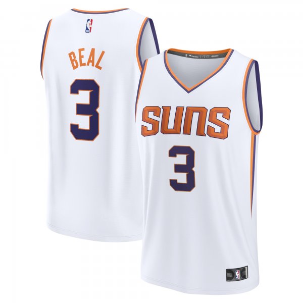 Men's Phoenix Suns Bradley Beal Fanatics White Fast Break Player Jersey - Association Edition