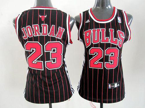 Chicago Bulls #23 Michael Jordan Black Women's Alternate Stitched NBA Jersey