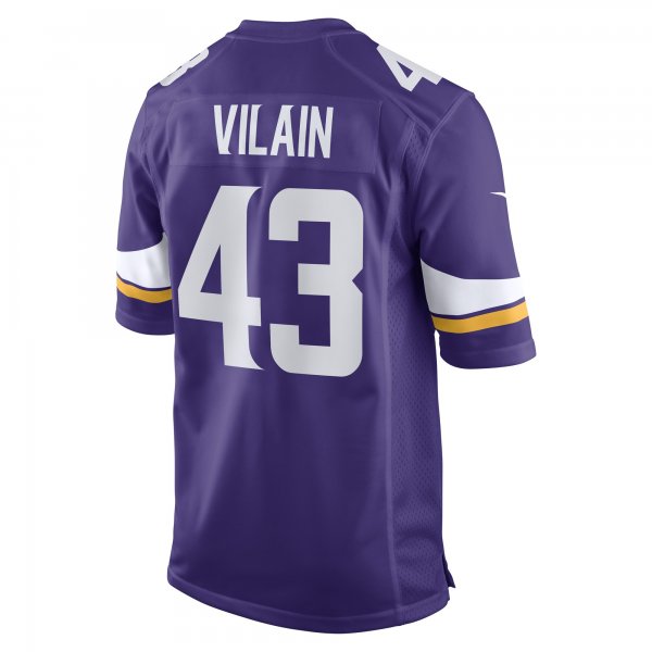 Men's Minnesota Vikings Luiji Vilain Nike Purple Game Player Jersey